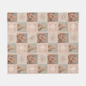  Victoriaans voorjaar, Quilt stijl, Fleece Deken (Voorkant (Horizontaal))