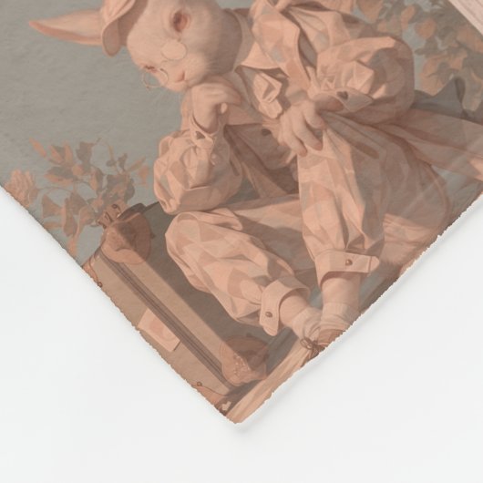  Victoriaans voorjaar, Quilt stijl, Fleece Deken (Hoek)