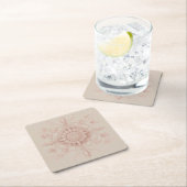 Victoriaans voorjaar, zacht roze kartonnen onderzetters (Insitu)