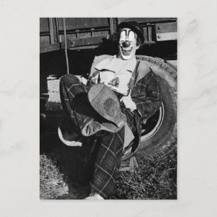Victoriaans Vrede Funny Hobo Clown Briefkaart