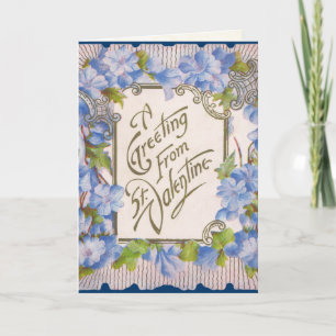 Victoriaans vriendenkaart voor Valentijnsdag Feestdagen Kaart