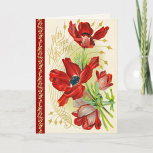 Victoriaans vriendenkaart voor Valentijnsdag Feestdagen Kaart