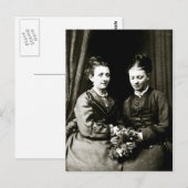 Victoriaans Vriendinnen Briefkaart (Voorkant / Achterkant)