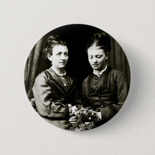 Victoriaans Vriendinnen Ronde Button 5,7 Cm
