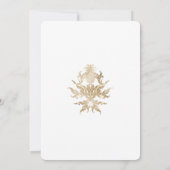  Victoriaans Vrijgezellenfeest Chambray Blue Kaart (Achterkant)