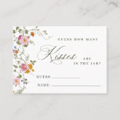 Victoriaans Vrijgezellenfeest Hoeveel Spel Kaart Visitekaartje (Voorkant)