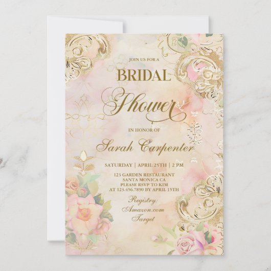 Victoriaans Vrijgezellenfeest Meisje  Uitnodiging (Voorkant)