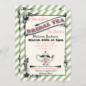  Victoriaans Vrijgezellenfeest Tea Party Kaart (Voorkant / Achterkant)