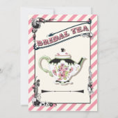  Victoriaans Vrijgezellenfeest Tea Party Kaart (Achterkant)