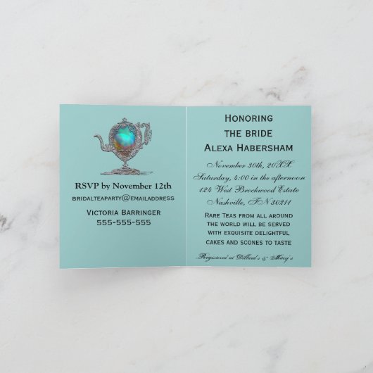 Victoriaans Vrijgezellenfeest Tea Party Uitnodigen (Binnen)