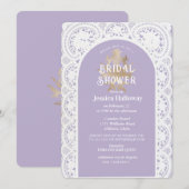  Victoriaans Vrijgezellenfeesten pastel Lila Kaart (Voorkant / Achterkant)