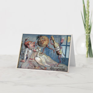  Victoriaans vrolijke kerst Kaart