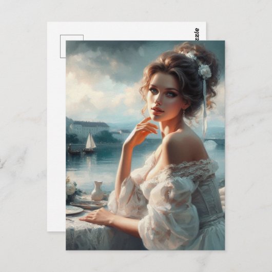 Victoriaans vrouw 2 briefkaart (Voorkant / Achterkant)