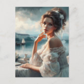 Victoriaans vrouw 2 briefkaart (Voorkant)