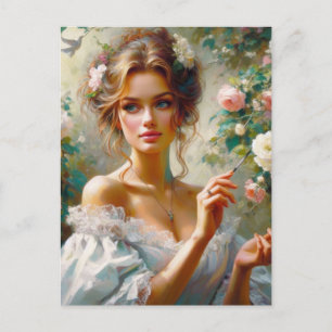 Victoriaans vrouw 3 briefkaart