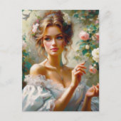 Victoriaans vrouw 3 briefkaart (Voorkant)