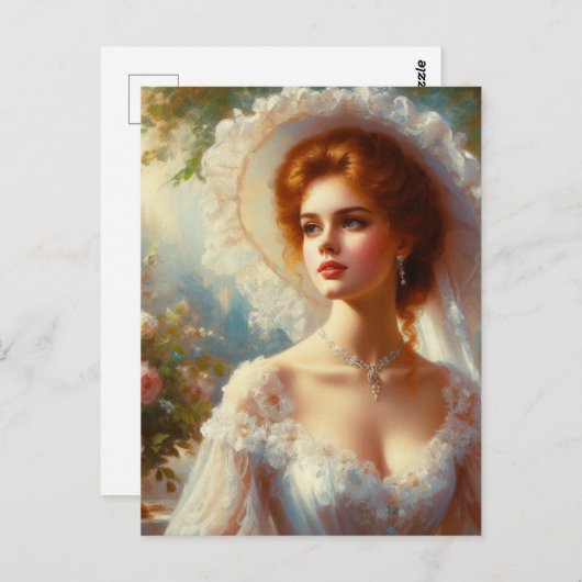 Victoriaans vrouw 5 briefkaart (Voorkant / Achterkant)