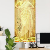 Victoriaans vrouw Albert moore canaries renaissanc Poster (Thuiskantoor)