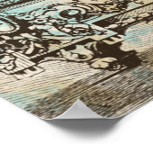 *  Victoriaans Vrouw Art Nouveau Flowers AR23 Poster (Hoek)