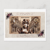  Victoriaans vrouw Briefkaart (Voorkant)