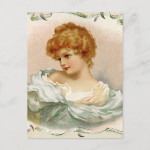 Victoriaans vrouw Briefkaart
