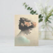  Victoriaans vrouw Briefkaart (Staand voorkant)