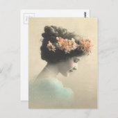  Victoriaans vrouw Briefkaart (Voorkant / Achterkant)