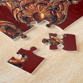 Victoriaans vrouw Elegant afbeelding lijst Goud Ro Legpuzzel (Zijkant)