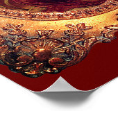 Victoriaans vrouw Elegant afbeelding lijst Goud Ro Poster (Hoek)