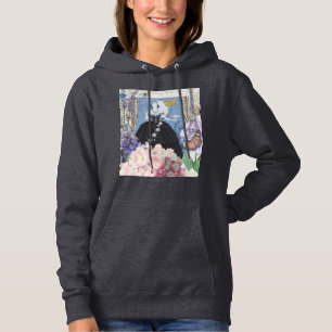 Victoriaans Vrouw Floral Fancy Jurk Hoodie