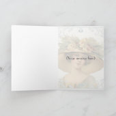  Victoriaans Vrouw Happy Birthday Kaart (Binnen)