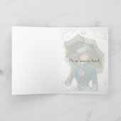  Victoriaans Vrouw Happy Birthday Kaart (Binnen)