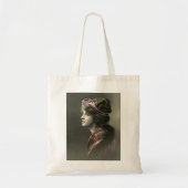 Victoriaans vrouw hoopvolle expressie tote bag (Voorkant)