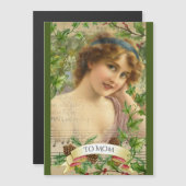 Victoriaans vrouw in de tuin (Voorkant / Achterkant)