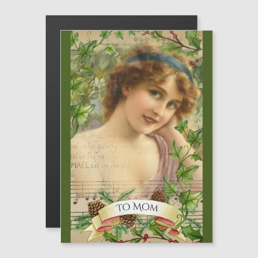 Victoriaans vrouw in de tuin (Voorkant / Achterkant)