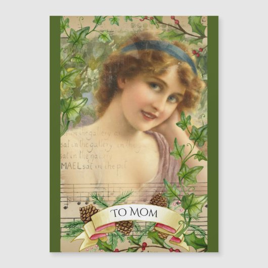 Victoriaans vrouw in de tuin (Voorkant)