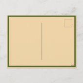 Victoriaans vrouw in de tuin feestdagenkaart (Achterkant)