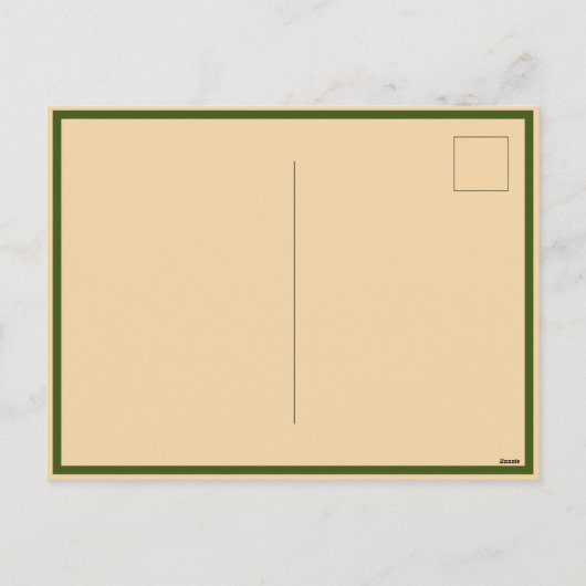 Victoriaans vrouw in de tuin feestdagenkaart (Achterkant)