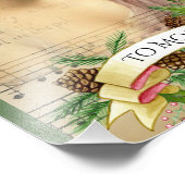 Victoriaans vrouw in de tuin foto afdruk (Hoek)