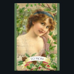 Victoriaans vrouw in de tuin foto afdruk<br><div class="desc">Dit ontwerp is een mix van Victoriaans met een whimsy met een vrouw in de tuin omgeven door het kweken van dingen. Het is echt een collage omdat er flauwte velmuziek en vers zijn. Zet om het even welk bericht op de banner.</div>