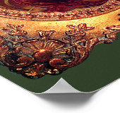 Victoriaans vrouw in elegant Victoriaans lijst Poster (Hoek)