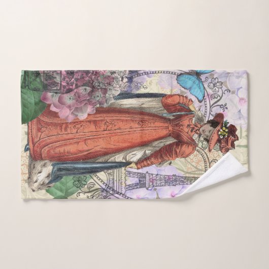 Victoriaans vrouw in rode kleurrijke Mode Bad Handdoek (Handdoek)