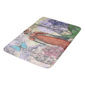 Victoriaans vrouw in rode kleurrijke Mode Badmat (Gekanteld)