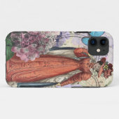 Victoriaans vrouw in rode kleurrijke Mode Case-Mate iPhone Case (Achterkant (horizontaal))