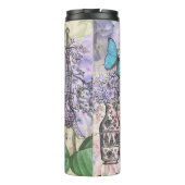 Victoriaans vrouw in rode kleurrijke Mode Thermosbeker (Achterkant)