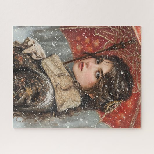 Victoriaans vrouw legpuzzel (Horizontaal)