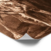 Victoriaans vrouw met de Sjabloon van Greyhound D Poster (Hoek)