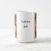 Victoriaans vrouw met roze rozen koffiemok (Center)