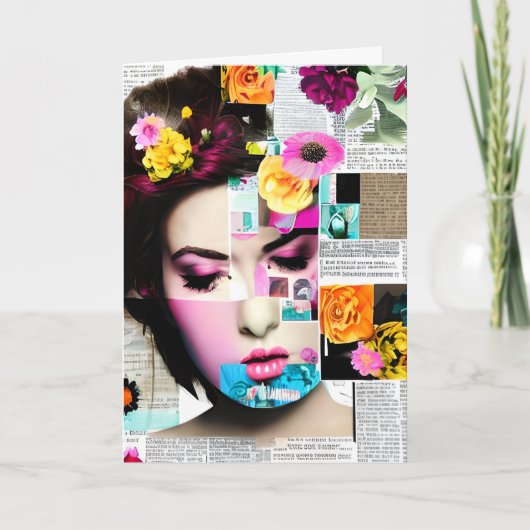 Victoriaans Vrouw Papier | Aan jou denken Kaart (Voorkant)