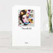 Victoriaans Vrouw Papier | Gefeliciteerd Kaart (Achterkant)